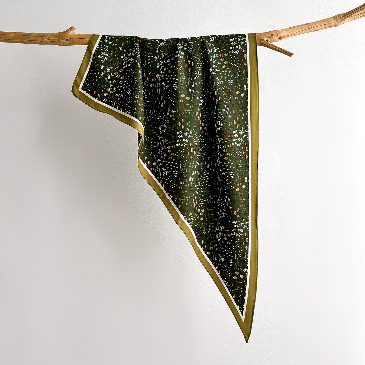 Face Scarf Mask - Floral Printed Square Scarf For Women