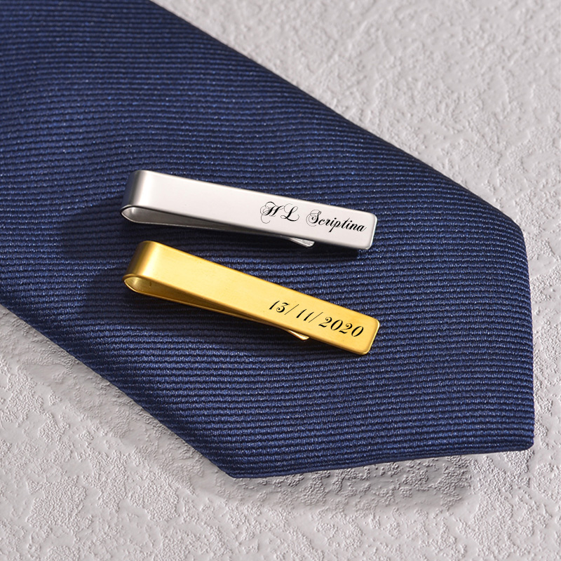 Stainless Steel Engraved Name  – обзор и цена Tie Bar Set Gift