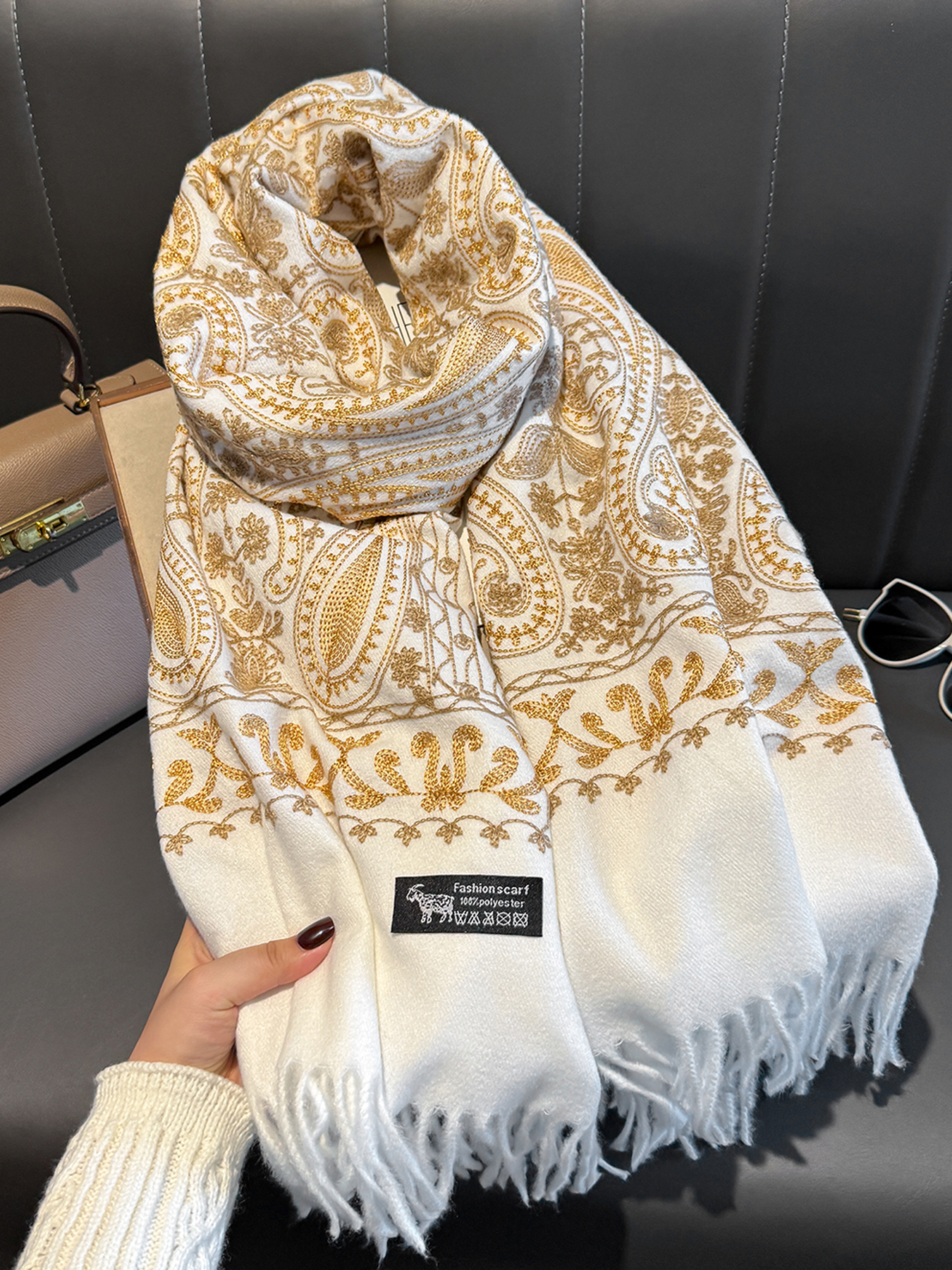 Luxury Thick Warm Paisley Pash – обзор и цена Woven Scarf Blanket