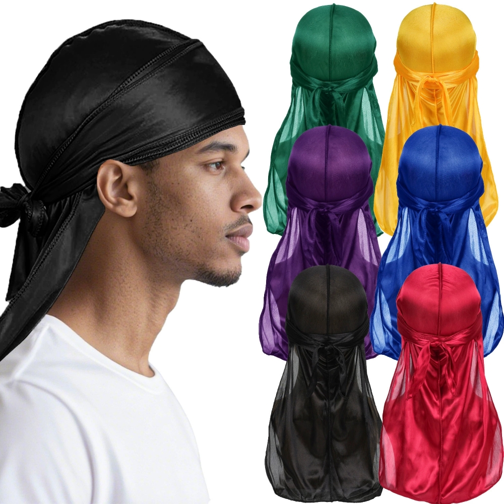 Men's Silk Durag Bonnet Bandan – обзор и цена Bandana Doo Rag