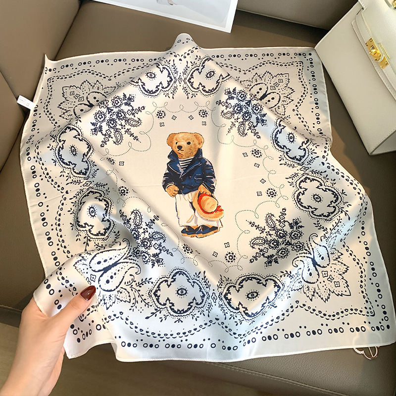 100% Mulberry Silk Scarf for W – обзор и цена Ascot Neck Scarf