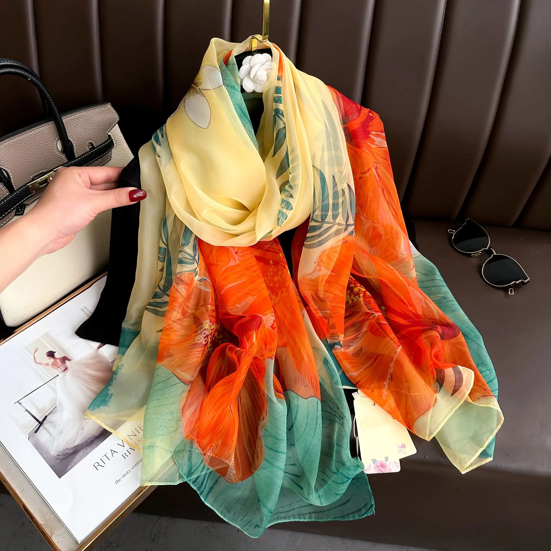 Silk Scarf Fashion Design Neck – обзор и цена Pashmina Wrap Large