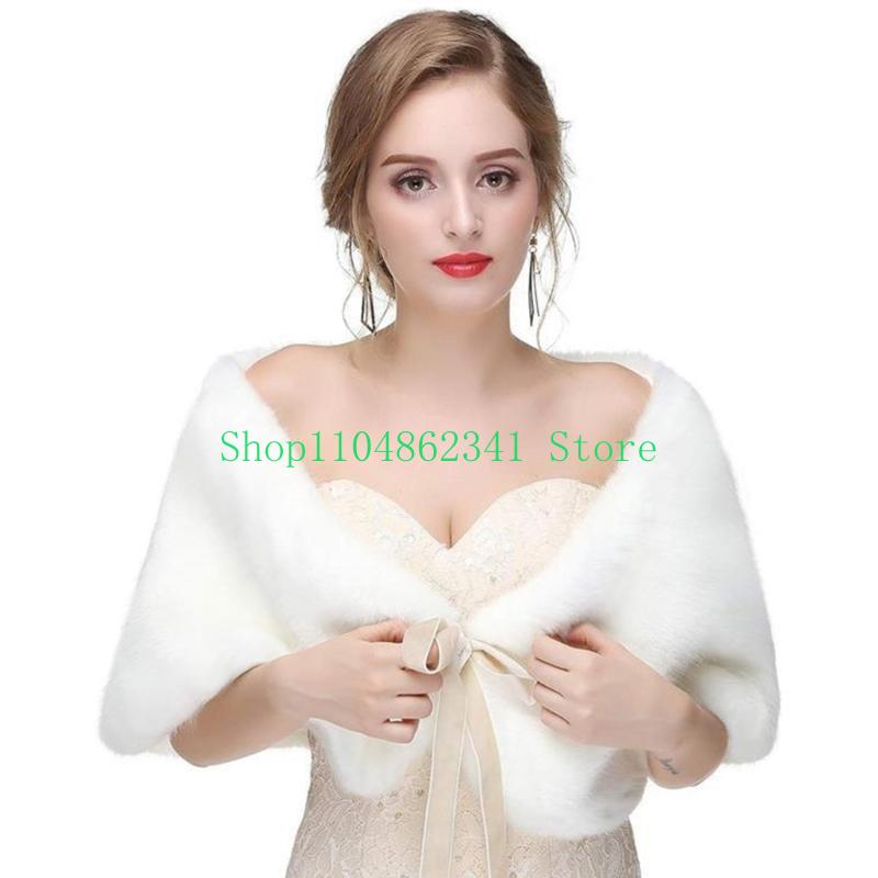 652F Sophisticated Faux Furs S – обзор и цена Stole Wedding Shawl