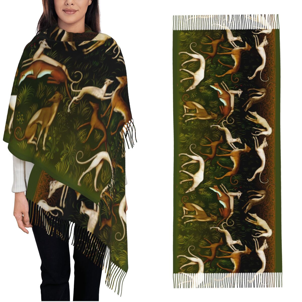 Greyhounds Shawl Wrap Women Wi – обзор и цена Pashmina Wrap Large