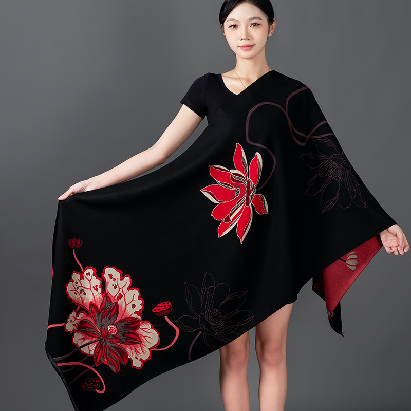 Women Winter Shawl Cashmere Sc – обзор и цена Woven Scarf Blanket