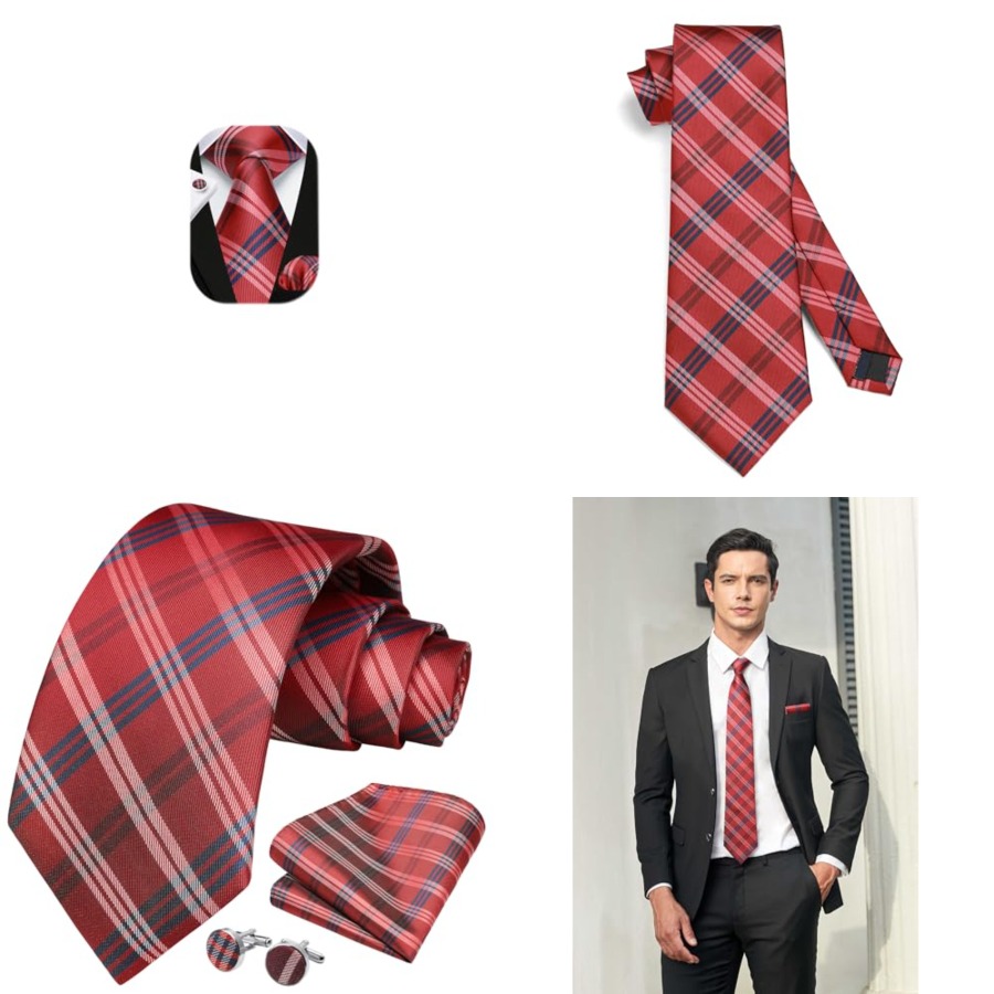 Mens Ties Set Stripe Plaid Tie – обзор и цена Silk Tie Striped