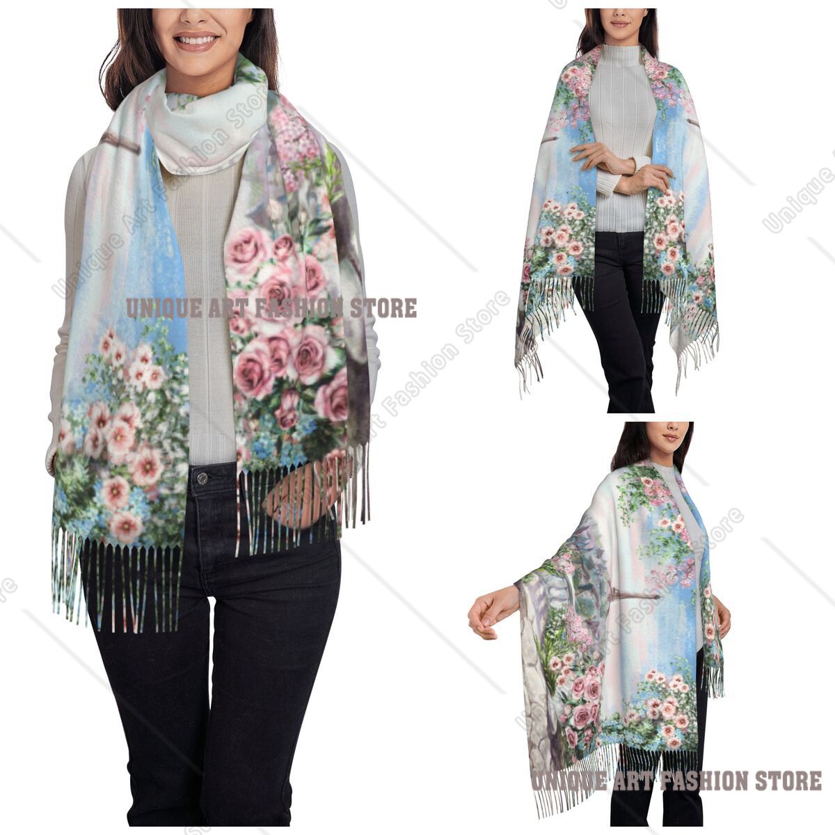 Oil Painting France Paris Eiff – обзор и цена Pashmina Wrap Large