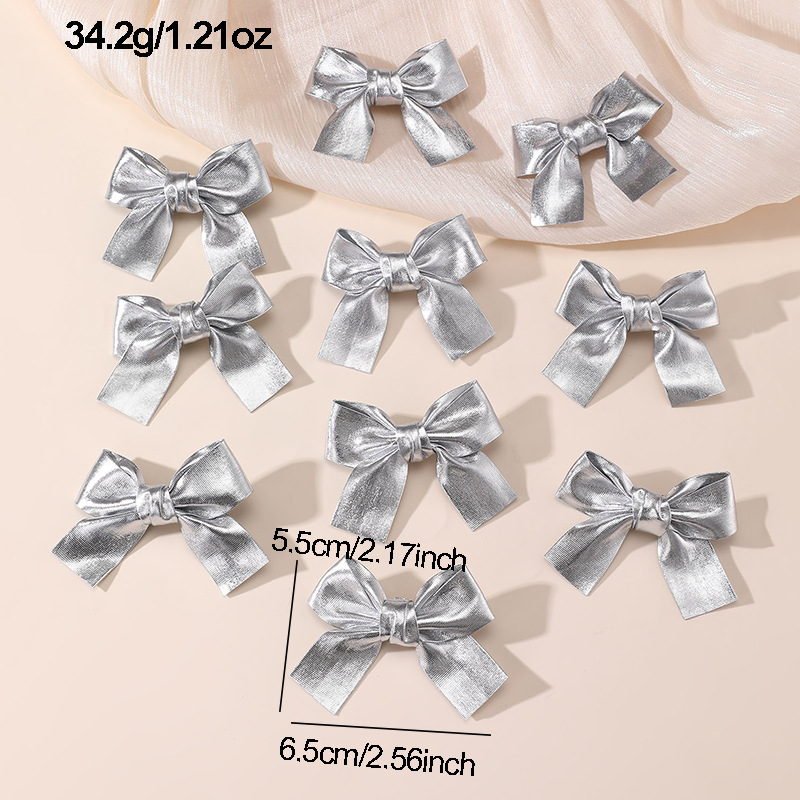 Gold and Silver Bow Hair Clips – обзор и цена Tie Clip Silver