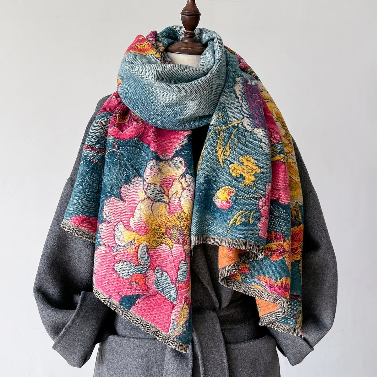 Warm Cashmere Scarf Women Shaw – обзор и цена Woven Scarf Blanket