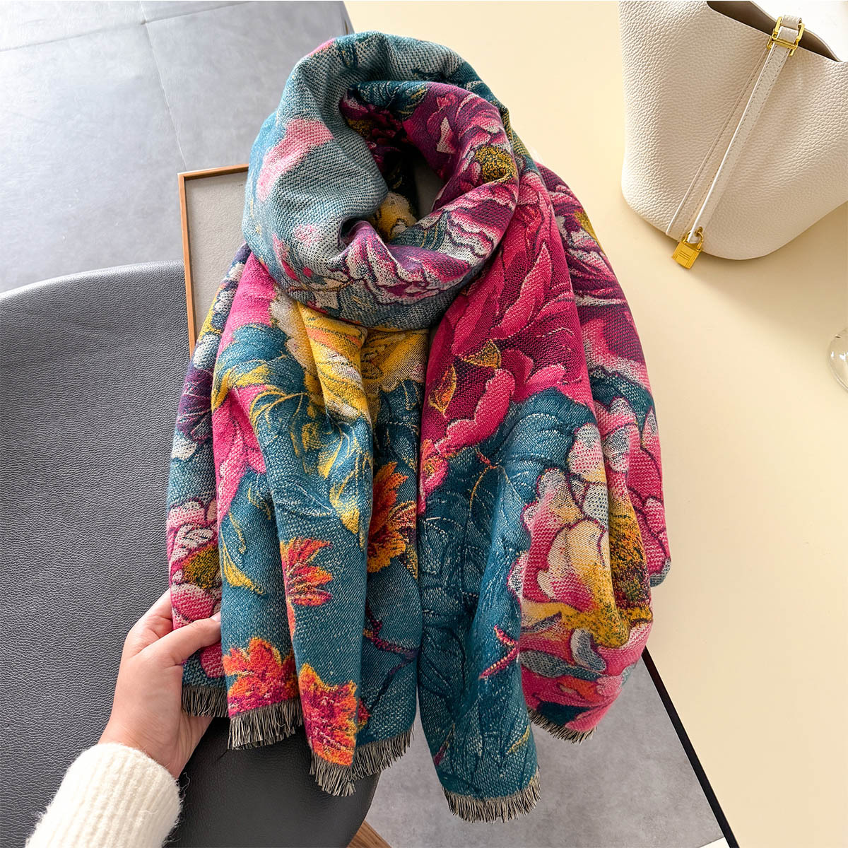 Warm Cashmere Scarf Women Shaw – обзор и цена Woven Scarf Blanket