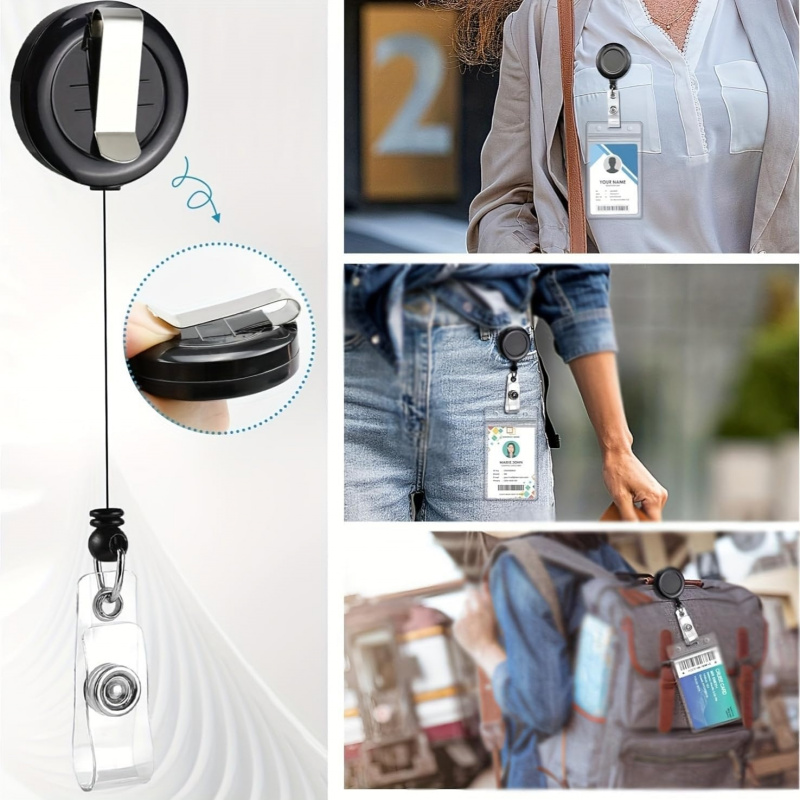 4PCS Lanyard Black Retractable – обзор и цена Lanyard Badge Holder