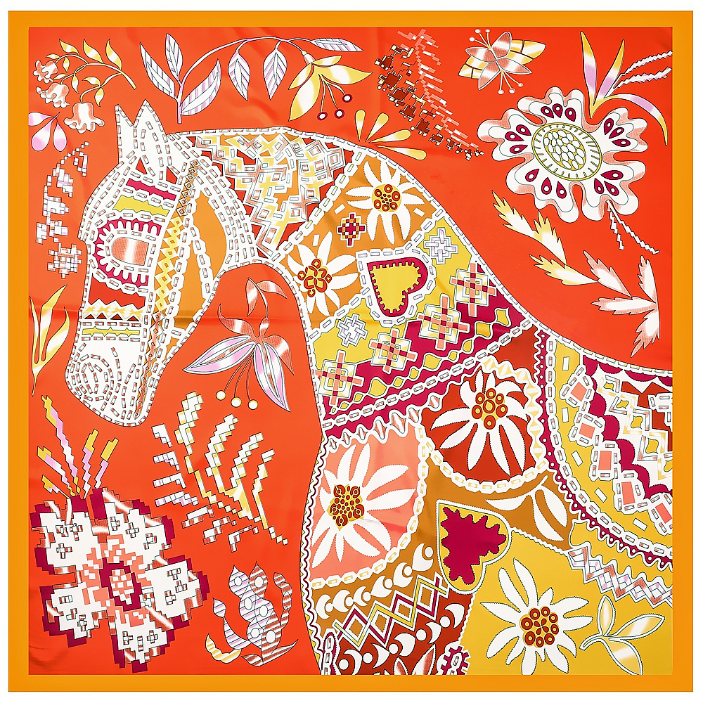 130cm Brand Women Scarves Desi – обзор и цена Silk Neck Scarf