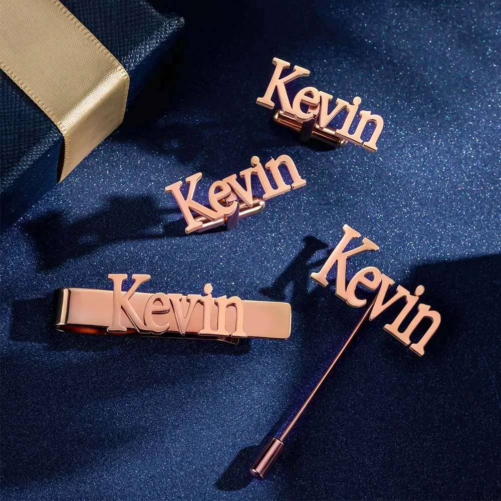 Personalized Cufflinks/Lapel P – обзор и цена Tie Bar Set Gift