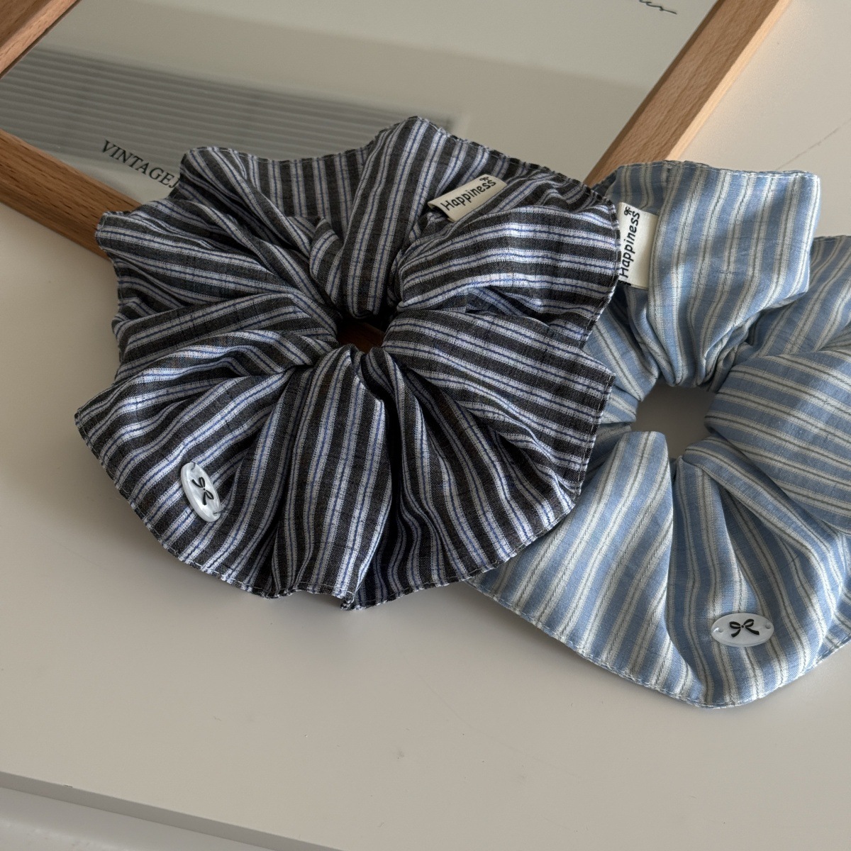 Blue Solid Color Silk Hair Ban – обзор и цена Silk Tie Striped