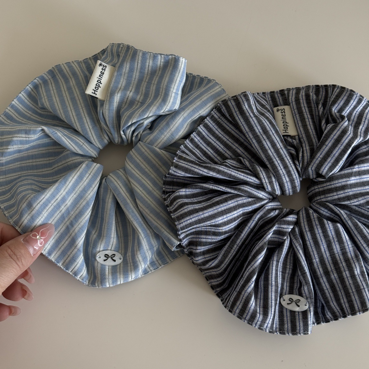 Blue Solid Color Silk Hair Ban – обзор и цена Silk Tie Striped