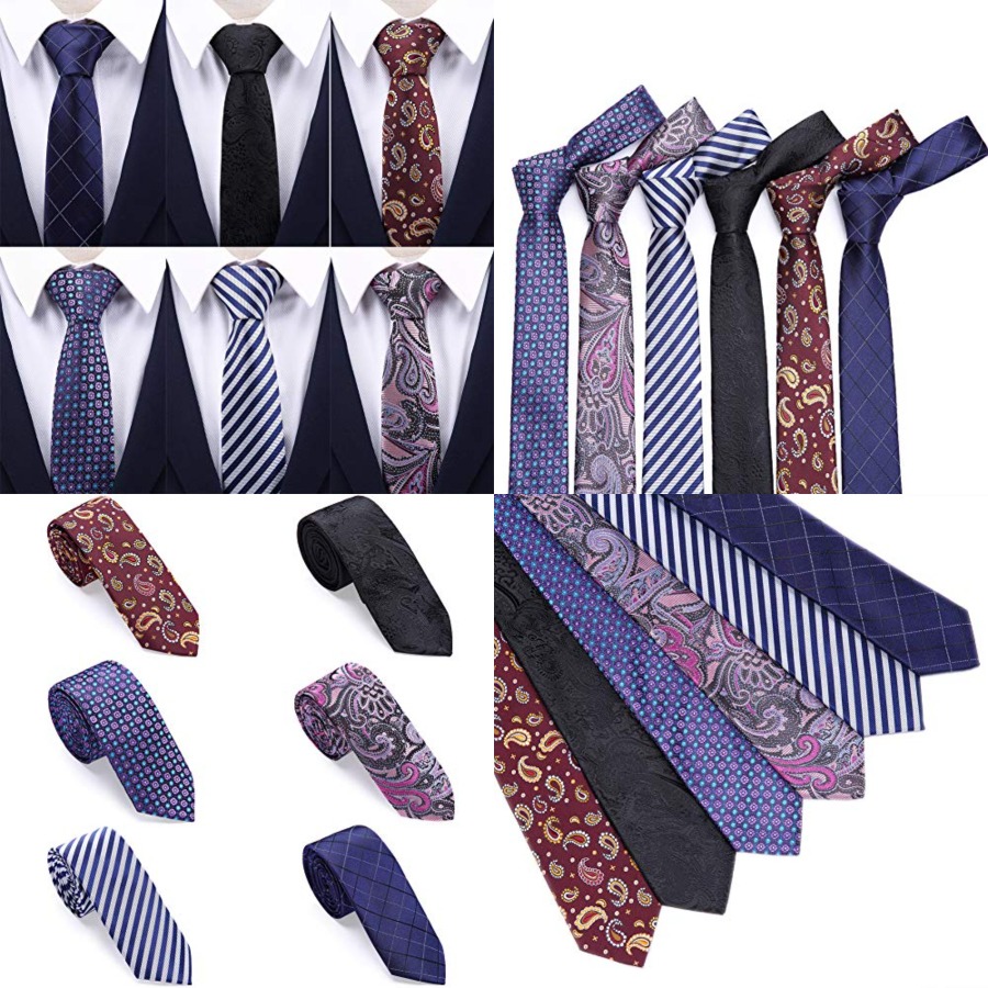 4 Packs Skinny Neckties for Me – обзор и цена Skinny Tie Men