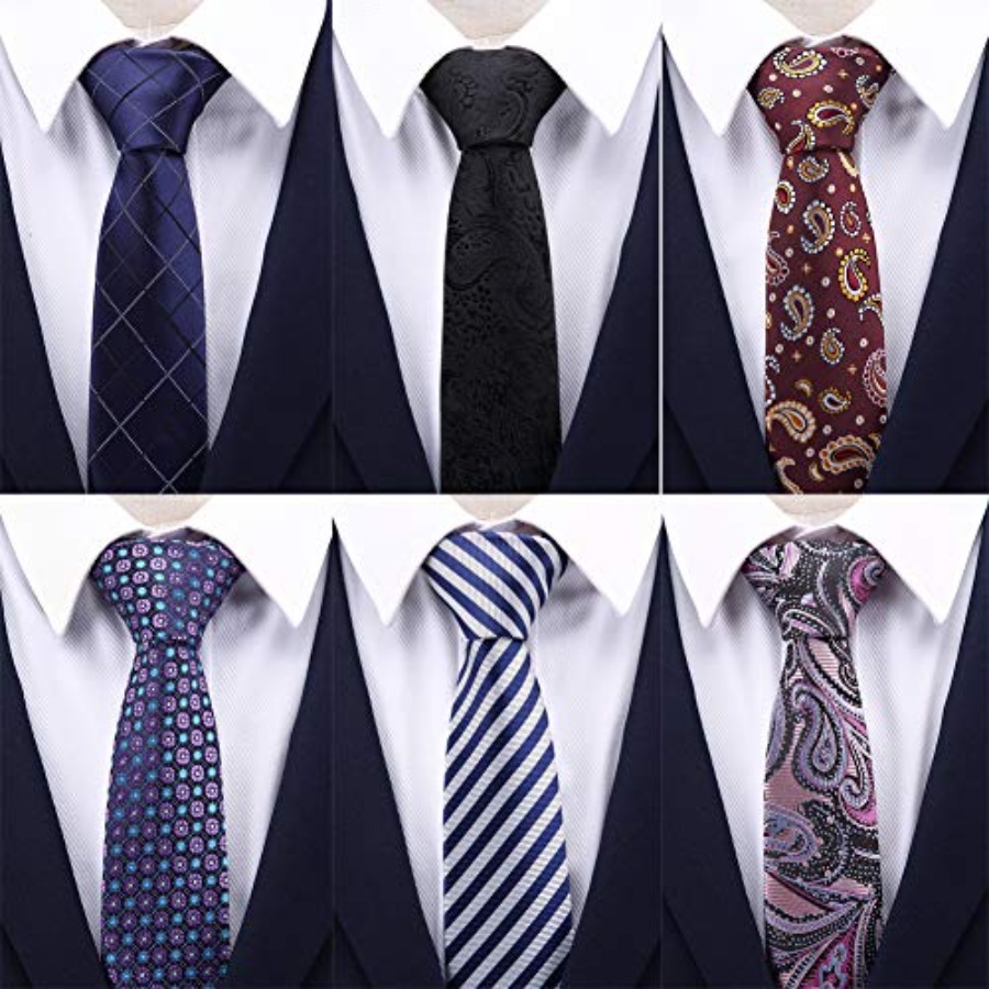 4 Packs Skinny Neckties for Me – обзор и цена Skinny Tie Men