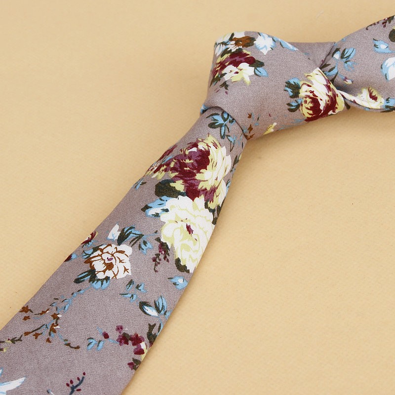 Brand New Floral Tie for Men's – обзор и цена Skinny Tie Men