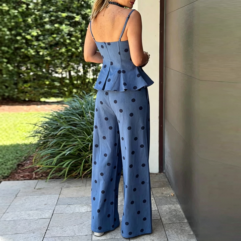 Vintage Dot Print Chambray Two – обзор и цена Pocket Square Set