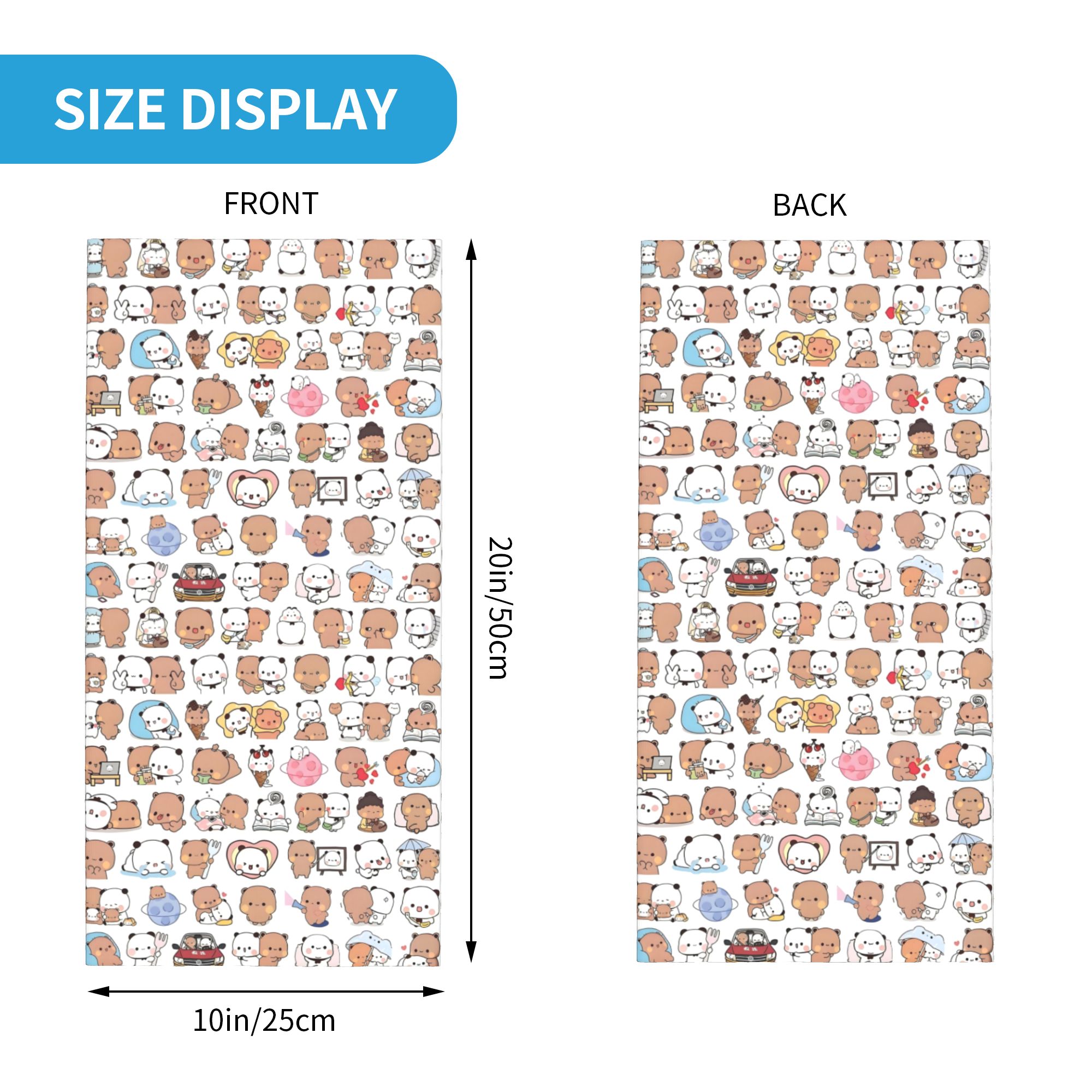 Custom Bear Cartoon Peach And  – обзор и цена Neck Warmer Tube