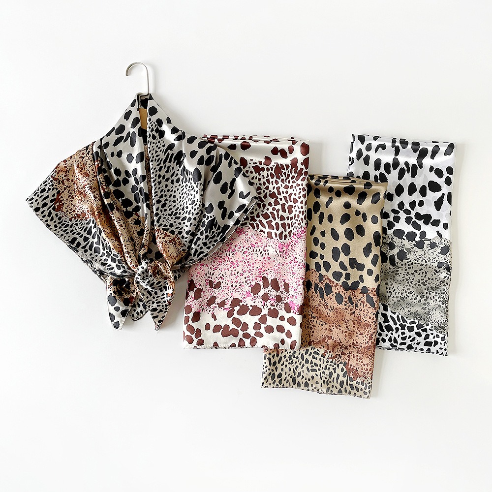 Leopard Print Scarf, 90cm Imit – обзор и цена Face Scarf Mask