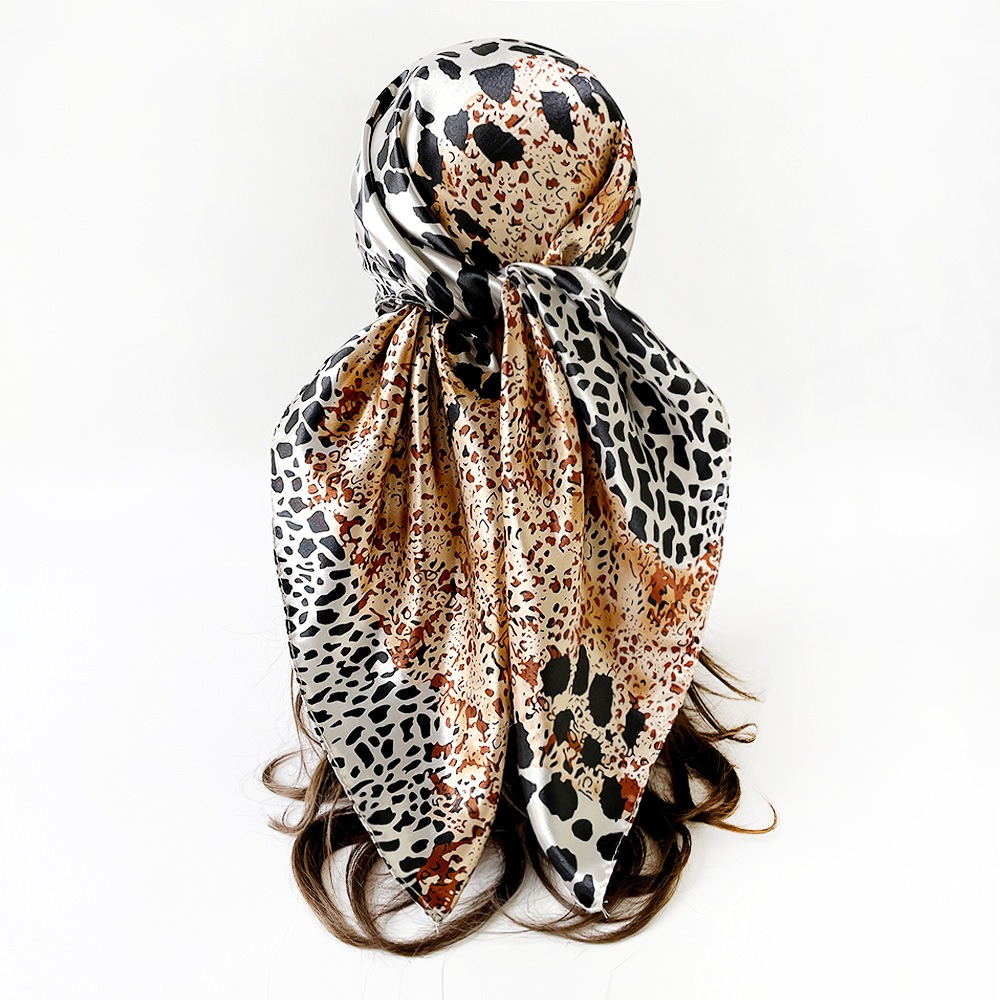 Leopard Print Scarf, 90cm Imit – обзор и цена Face Scarf Mask