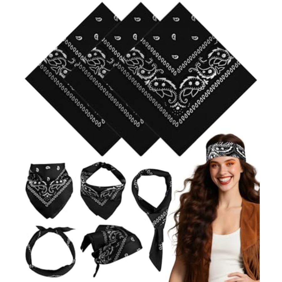 3/6/ Pack Bandanas for Women M – обзор и цена Handkerchief Cotton Men