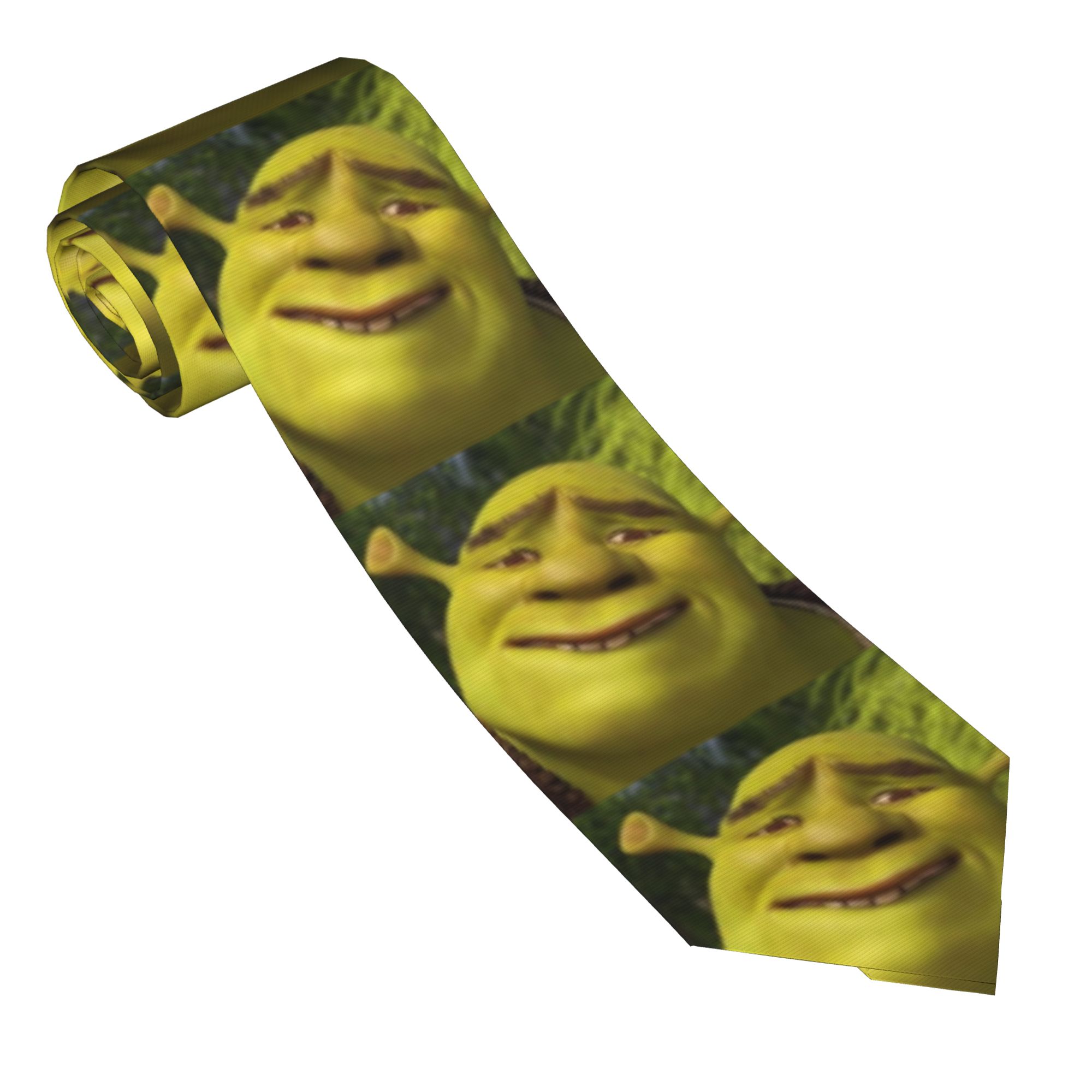 Shreks Memes Anime Neckties Me – обзор и цена Skinny Tie Men