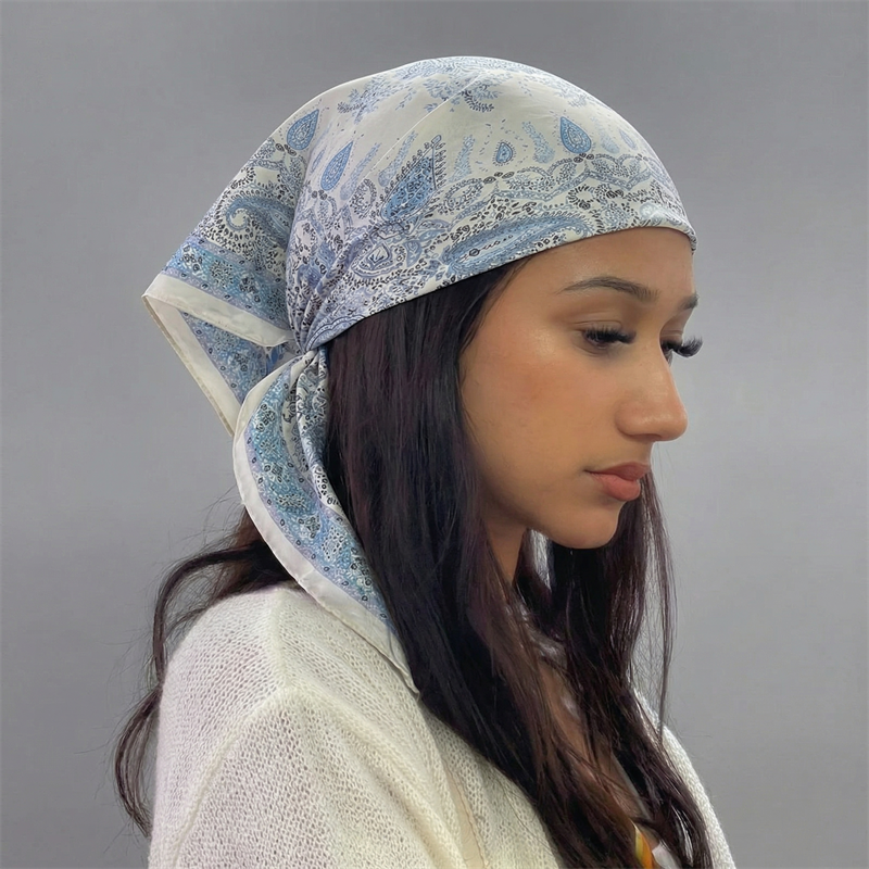 Luxury Printing Silk Square Sc – обзор и цена Ascot Neck Scarf