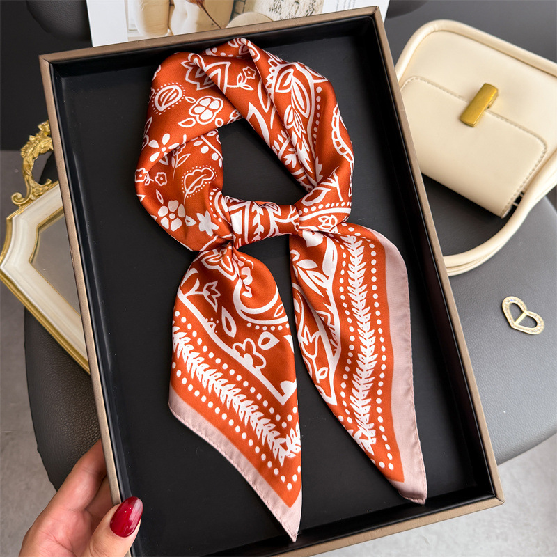 1Pc cashew print fashion silk  – обзор и цена Silk Neck Scarf