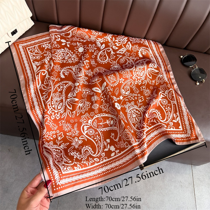 1Pc cashew print fashion silk  – обзор и цена Silk Neck Scarf