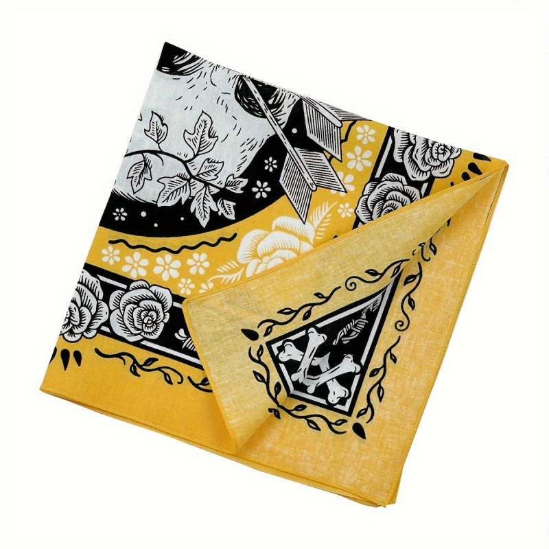 Skull Arrow Retro Headscarf Sq – обзор и цена Bandana Cotton