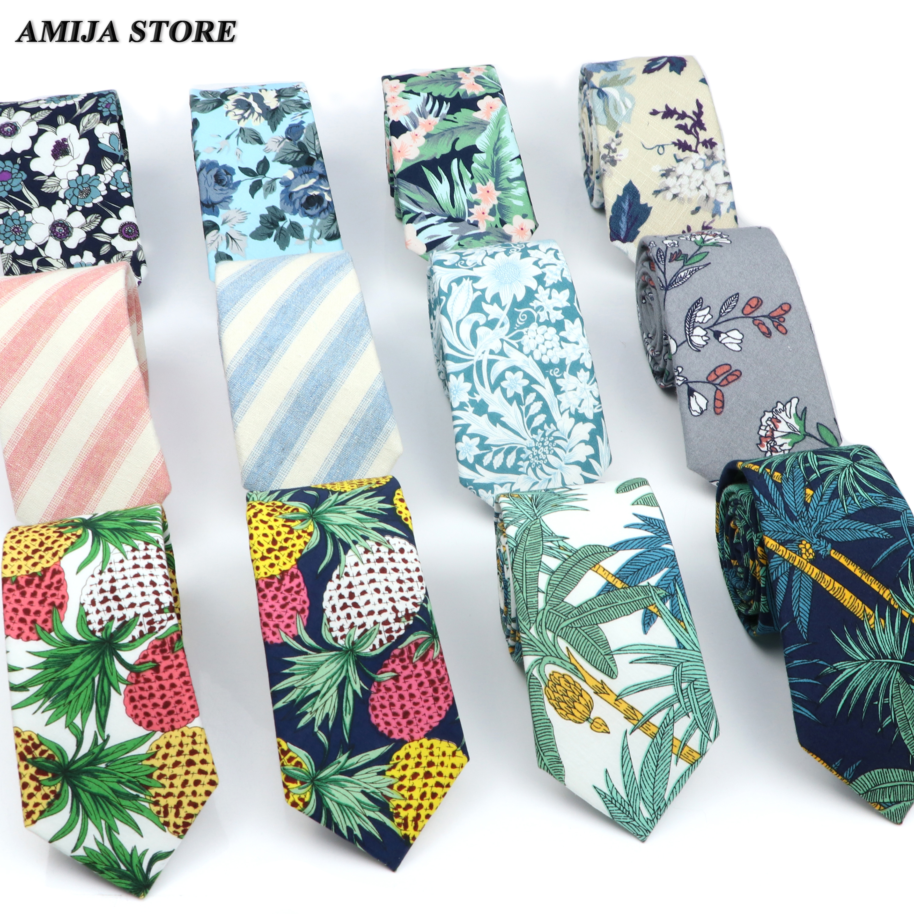 Men's Floral Neck Tie For Man  – обзор и цена Skinny Tie Men