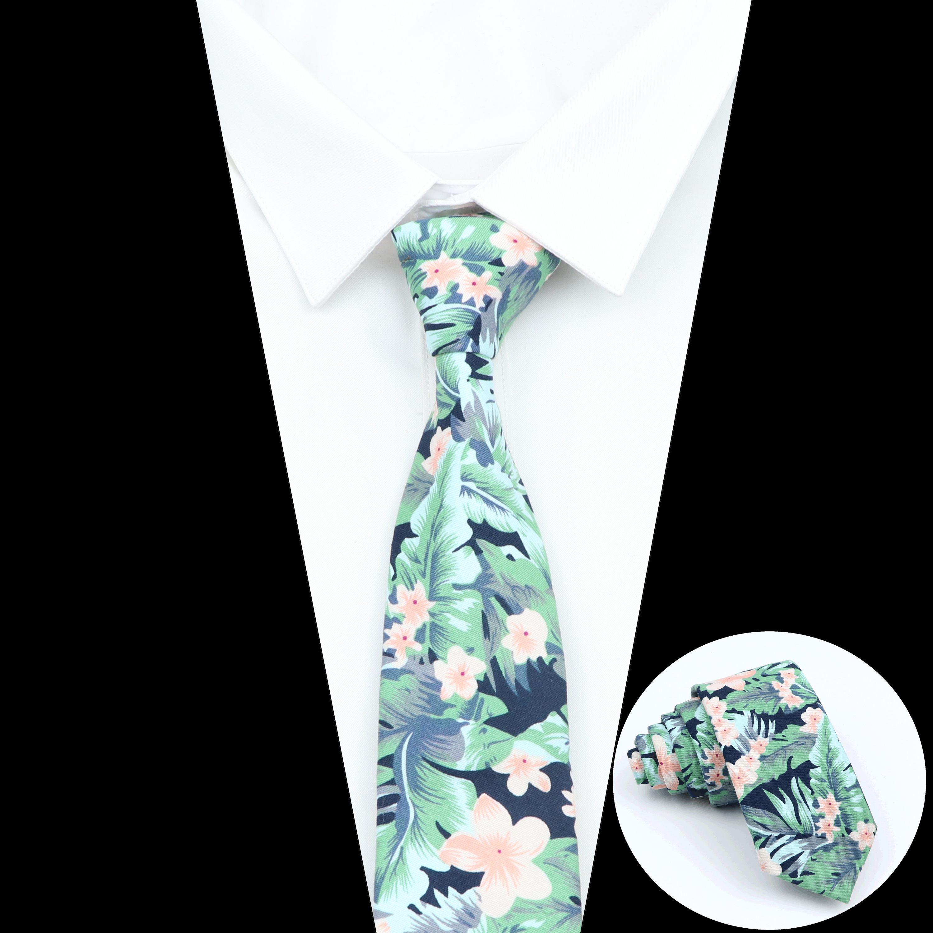 Men's Floral Neck Tie For Man  – обзор и цена Skinny Tie Men