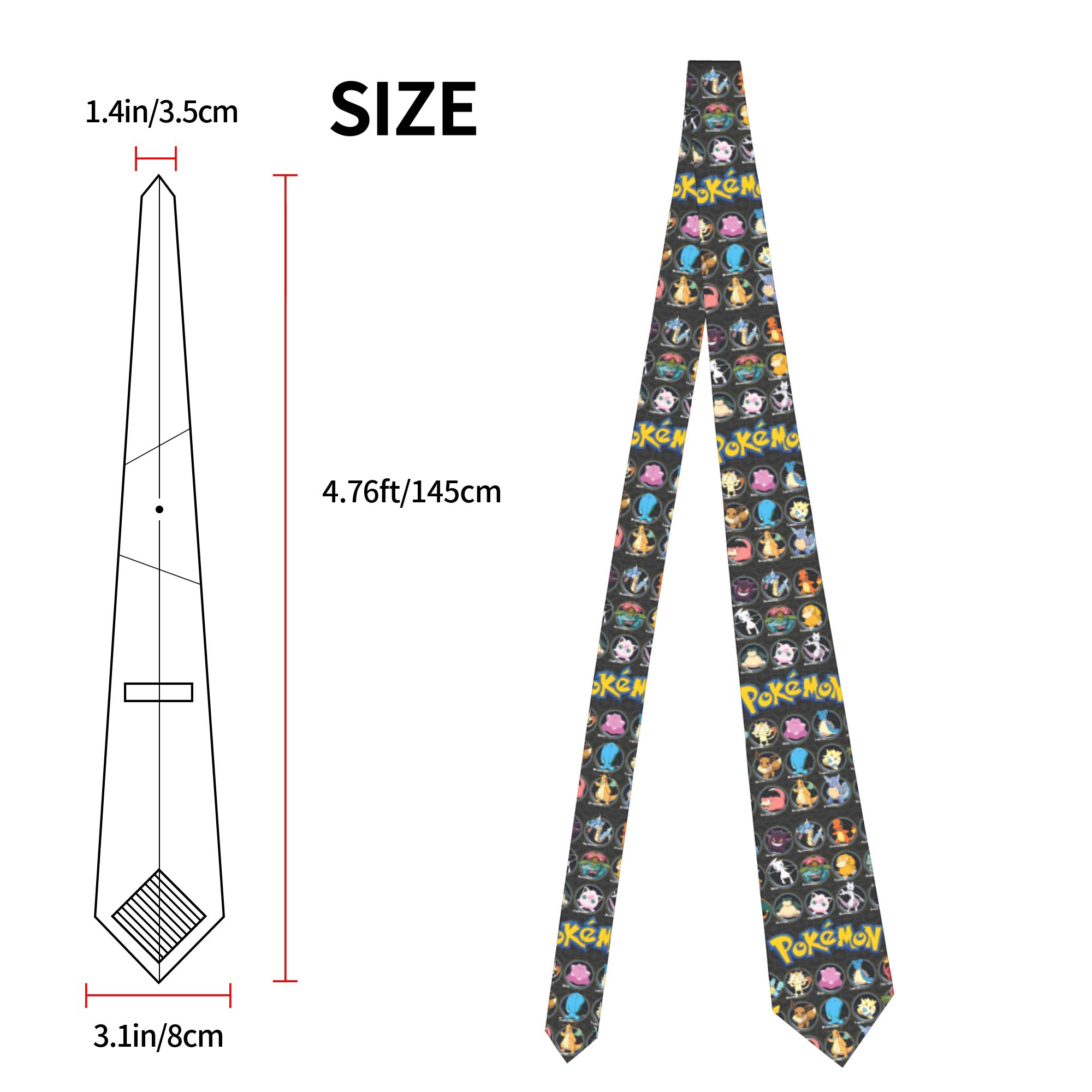 Cartoon Pokemon Characters Nec – обзор и цена Skinny Tie Men
