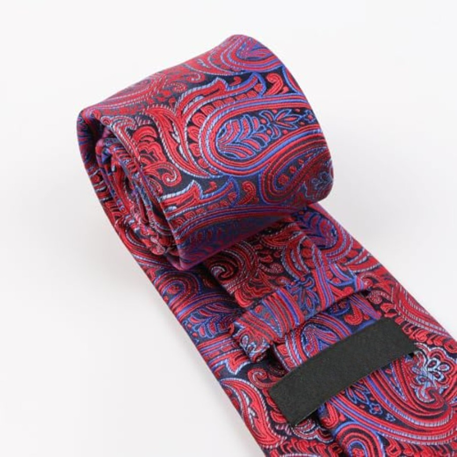 Mens Gradient Paisley Necktie  – обзор и цена Pocket Square Set