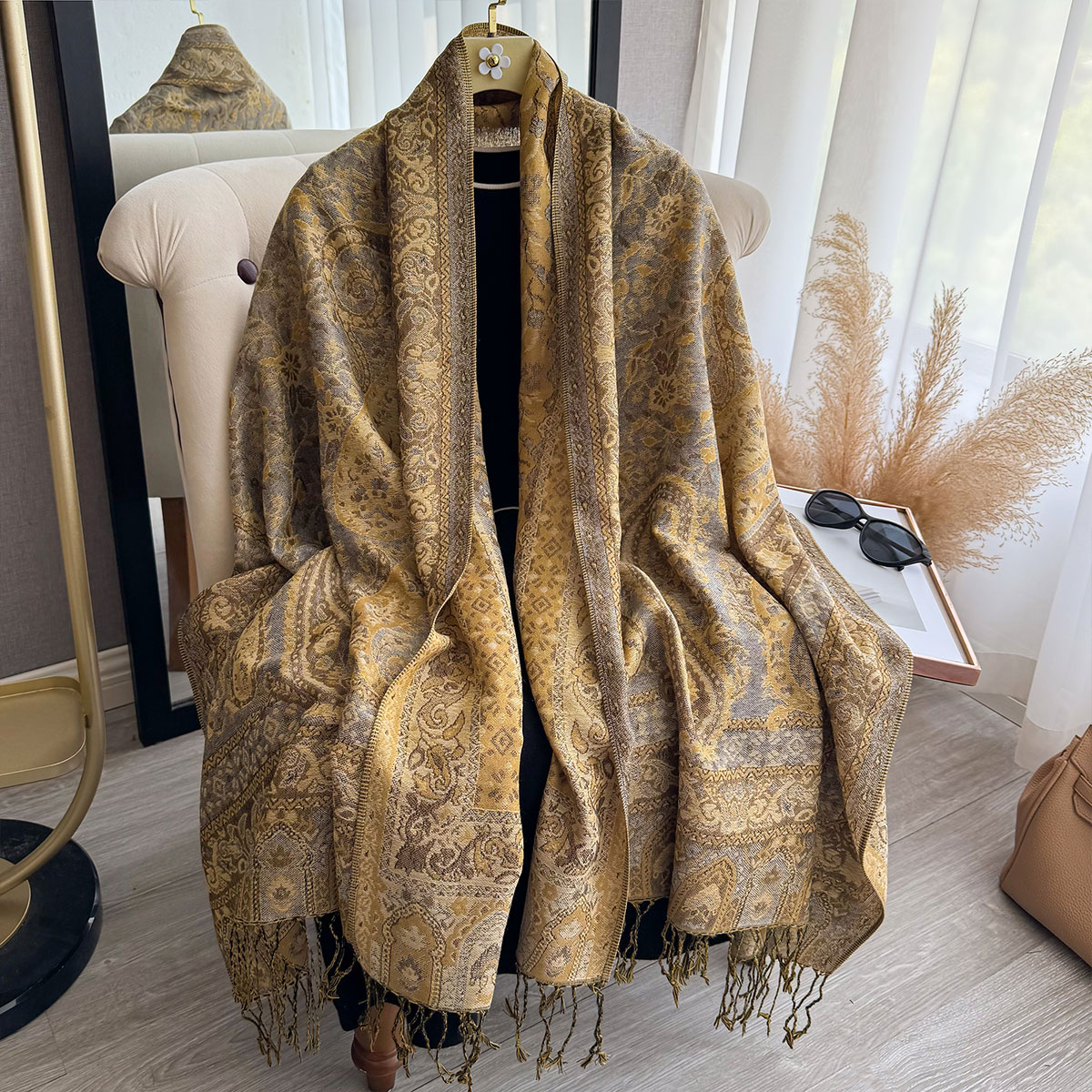 2025 Tassel Blanket Design Eth – обзор и цена Woven Scarf Blanket