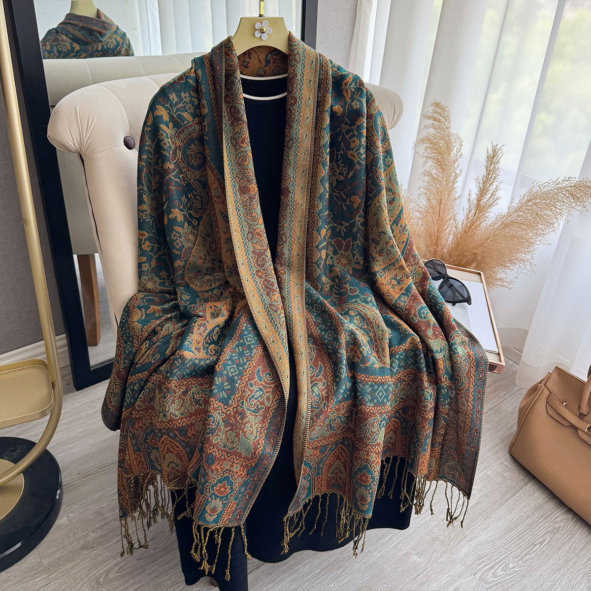 2025 Tassel Blanket Design Eth – обзор и цена Woven Scarf Blanket