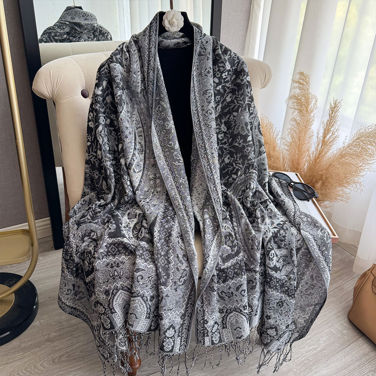 2025 Tassel Blanket Design Eth – обзор и цена Woven Scarf Blanket