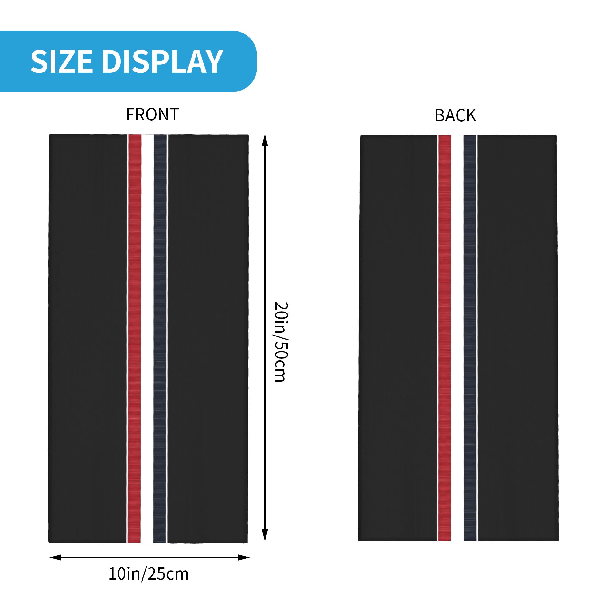Custom French Flag Stripes Ban – обзор и цена Neck Warmer Tube