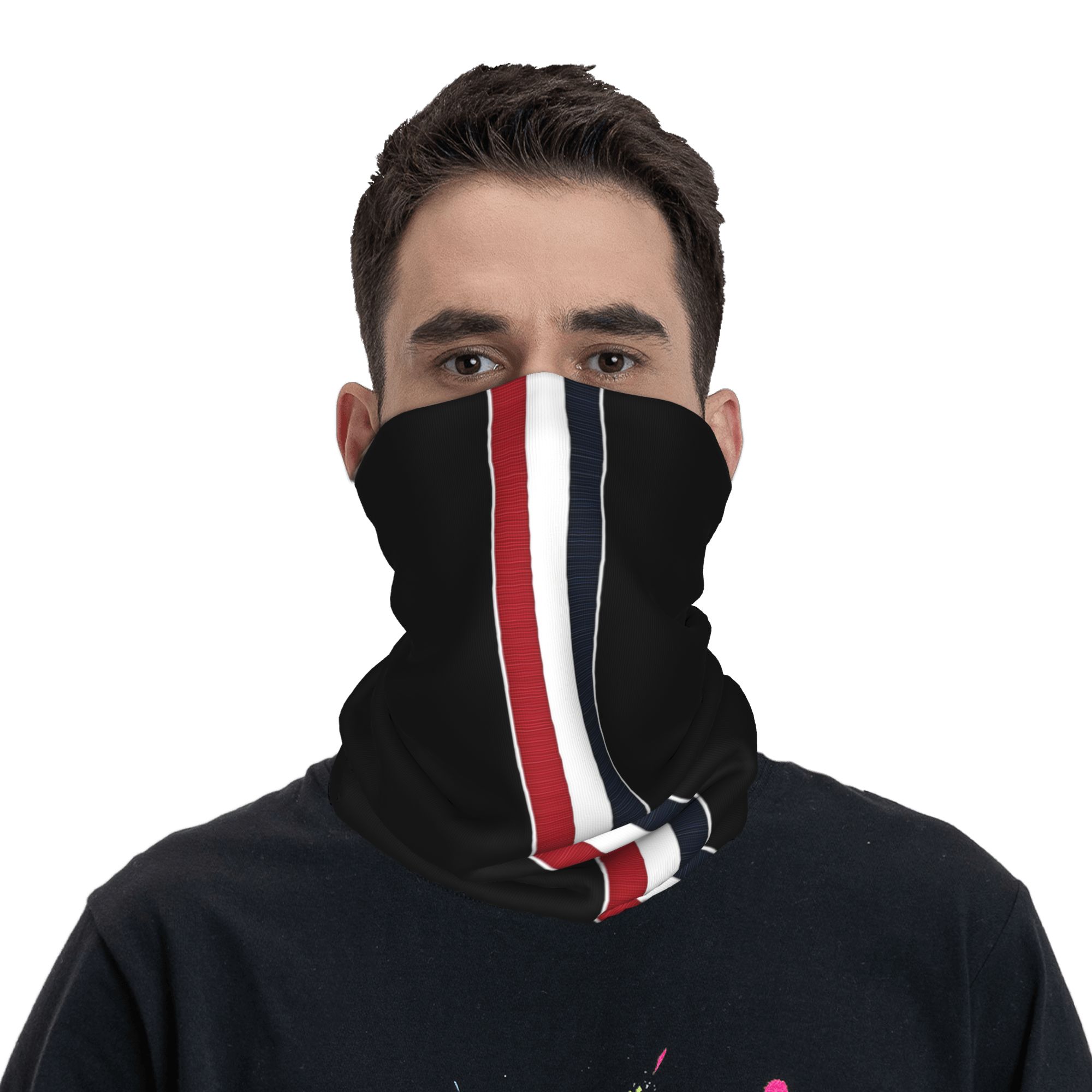 Custom French Flag Stripes Ban – обзор и цена Neck Warmer Tube