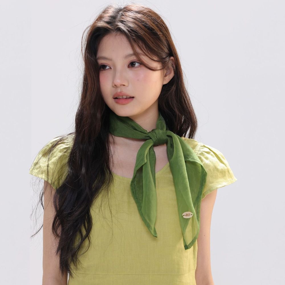 Retro Solid Color Small Square – обзор и цена Scarf Silk Square