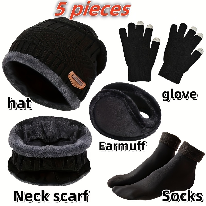 Men's winter hat, outdoor wint – обзор и цена Muffler Men Wool
