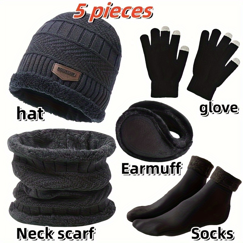 Men's winter hat, outdoor wint – обзор и цена Muffler Men Wool