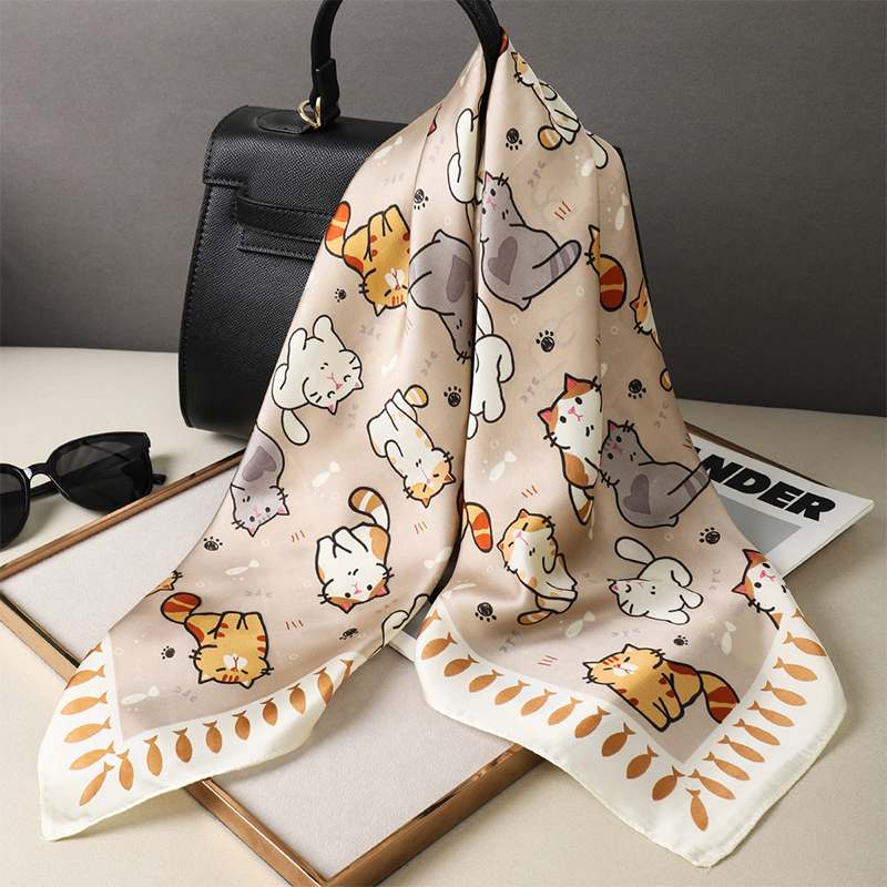 Luxury Silk Shawl Fat Cat Squa – обзор и цена Face Scarf Mask