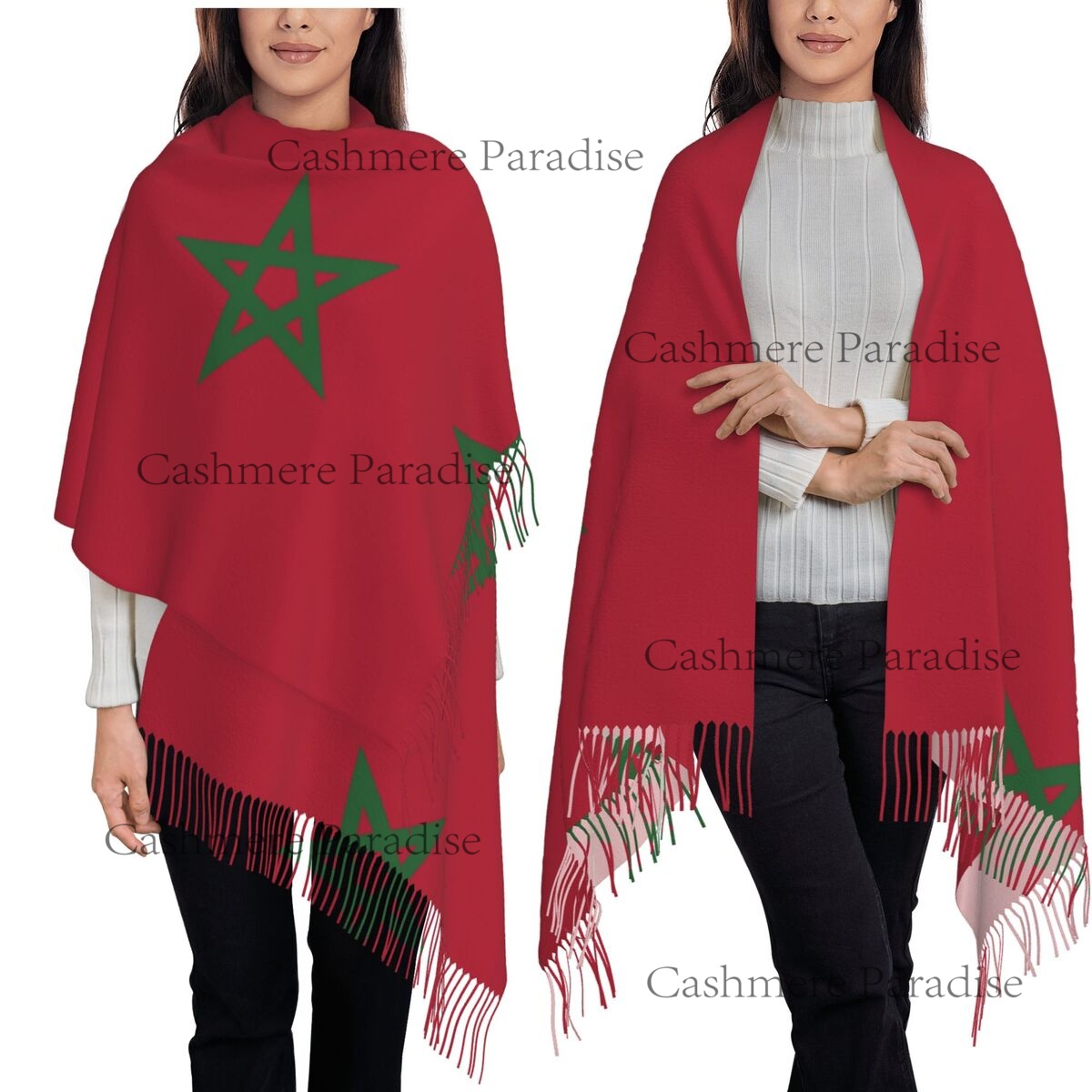 Morocco Flag Womens Warm Winte – обзор и цена Infinity Scarf Knit