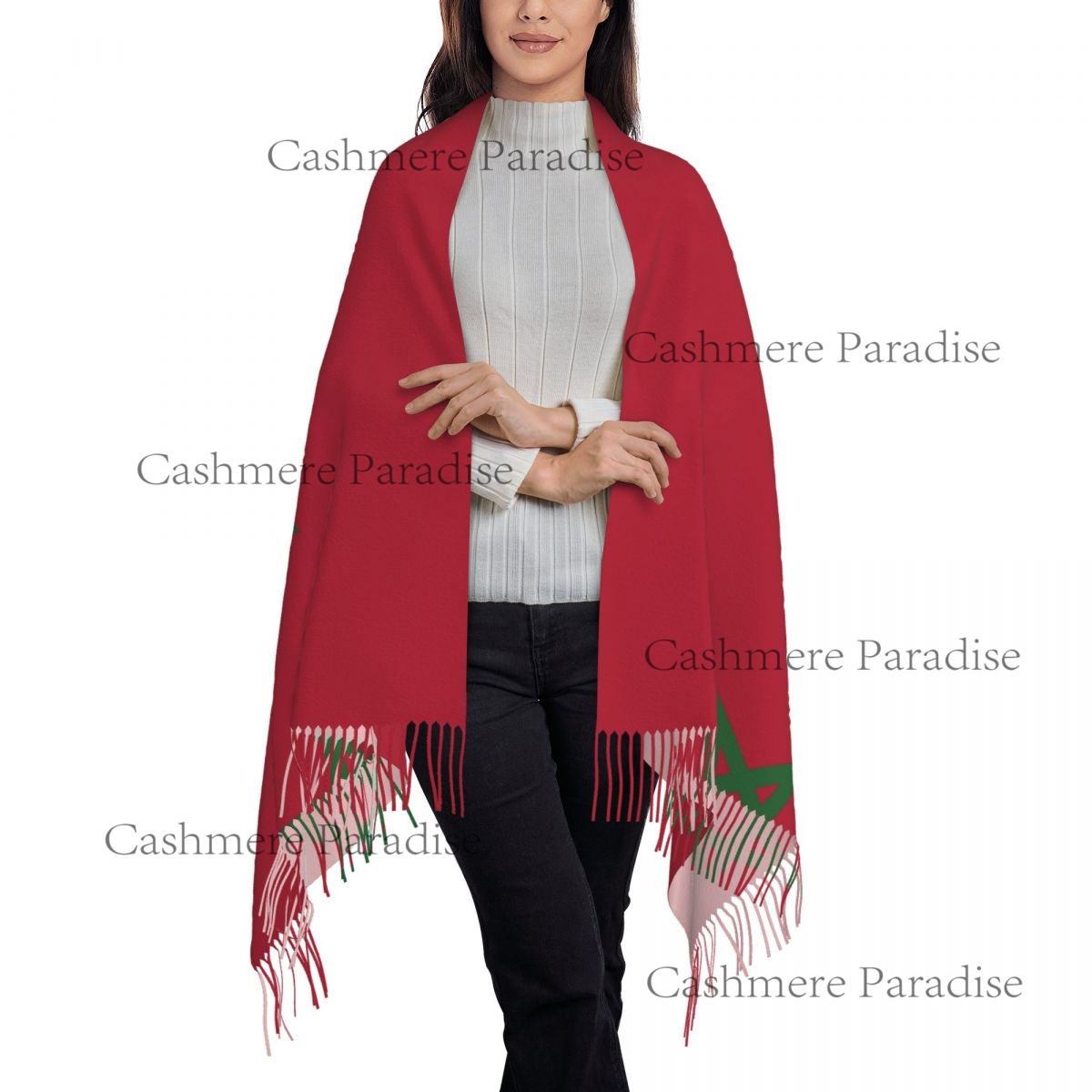 Morocco Flag Womens Warm Winte – обзор и цена Infinity Scarf Knit