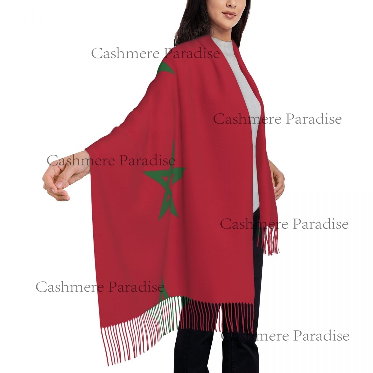 Morocco Flag Womens Warm Winte – обзор и цена Infinity Scarf Knit
