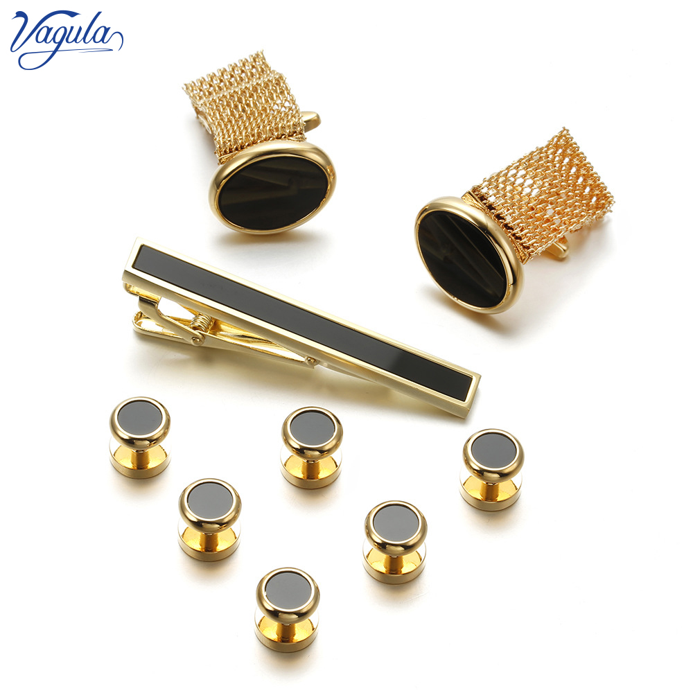 VAGULA New 9PCS Cuff links Tie – обзор и цена Tie Bar Set Gift