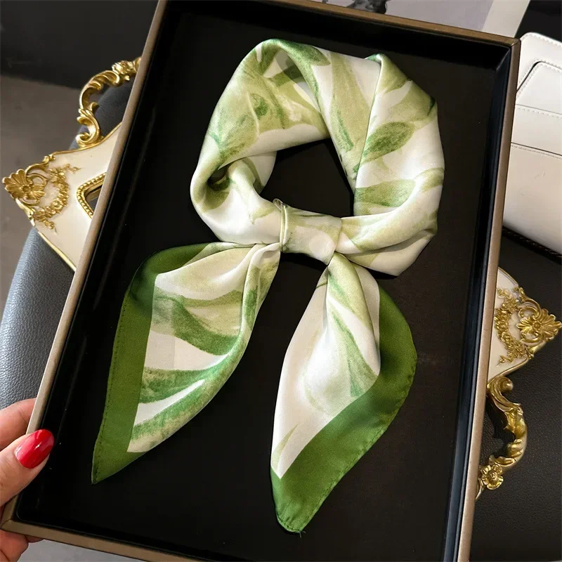 Floral Silk Imitation Scarf fo – обзор и цена Silk Neck Scarf